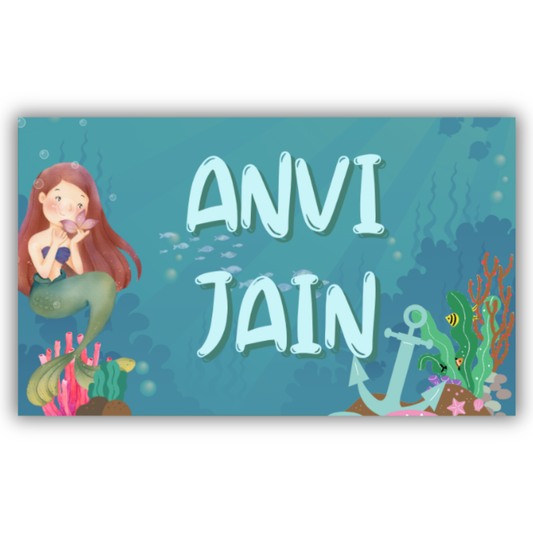 LONE MERMAID - WATERPROOF LABELS (Pack of 20)