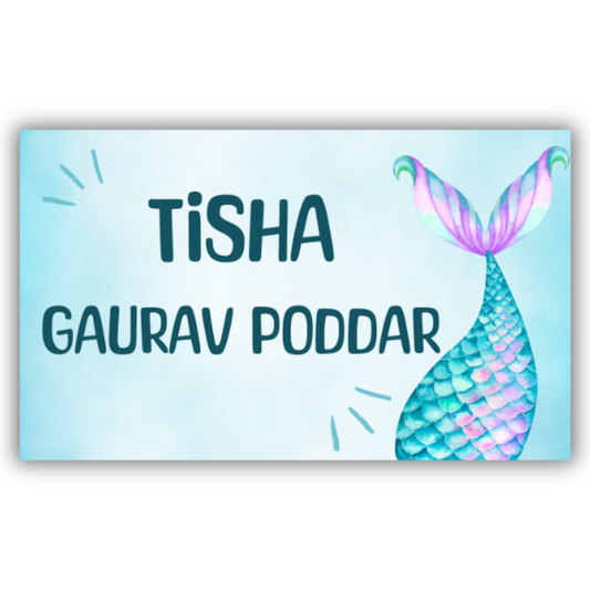 MERMAID TAIL - WATERPROOF LABELS (Pack of 20)