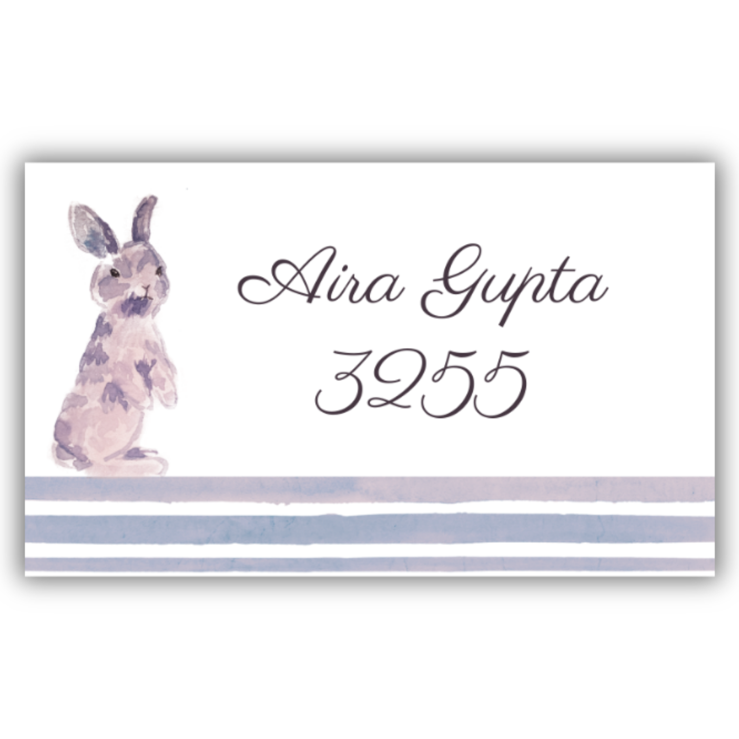WANDERING RABBIT - WATERPROOF LABELS (Pack of 20)