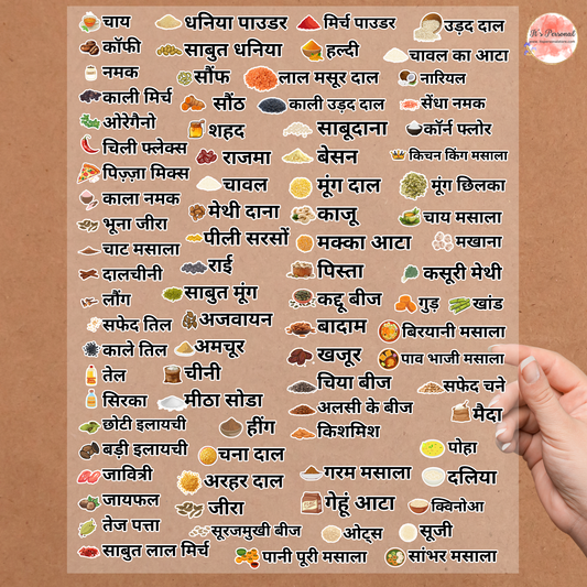 3D KITCHEN LABELS