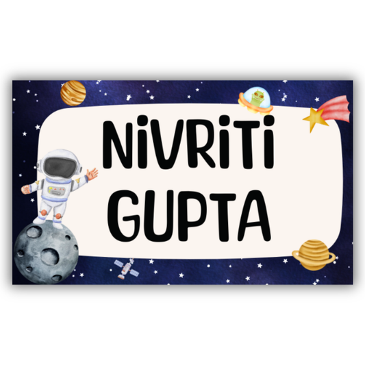 MOON LANDING - WATERPROOF LABELS (Pack of 20)