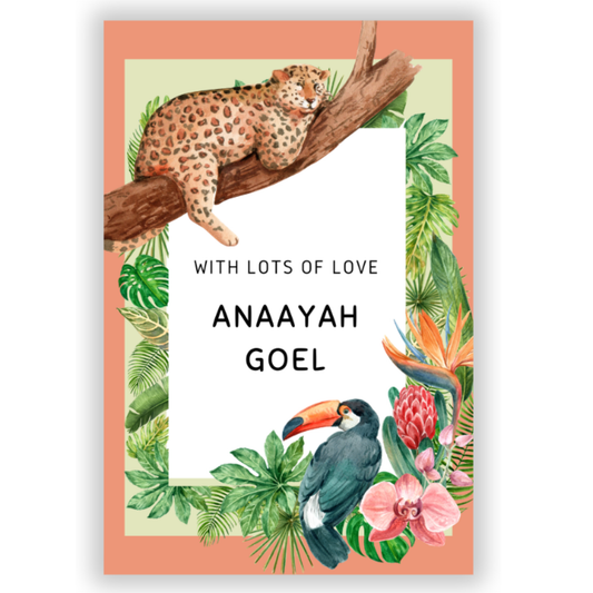 LEOPARD AND TOUCAN - GIFT TAGS (Pack of 30)