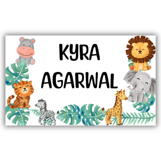 CUTE ANIMALS - WATERPROOF LABELS (Pack of 20)