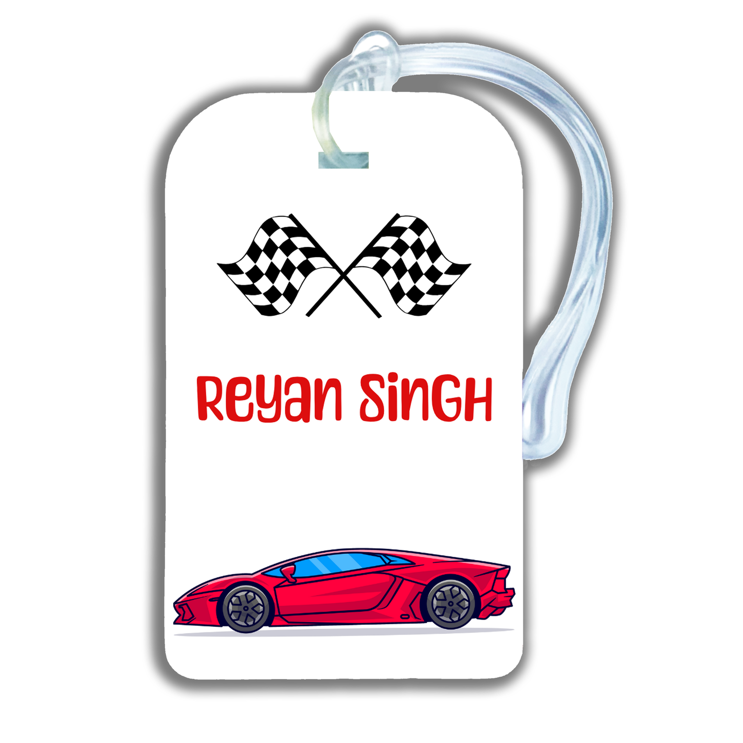 RACECAR - LUGGAGE TAG