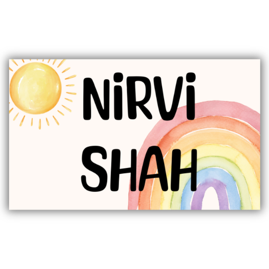 RAINBOW BLISS - WATERPROOF LABELS (Pack of 20)