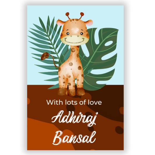 BABY GIRAFFE - GIFT TAGS (Pack of 30)