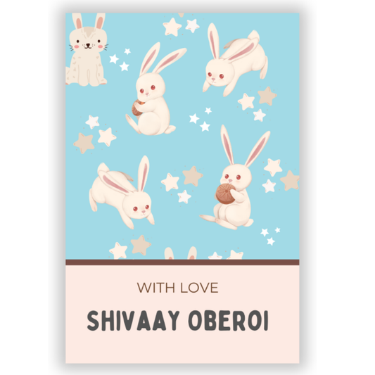 BUNNY PARTY - GIFT TAGS (Pack of 30)