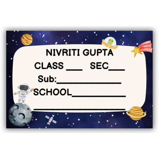 MOON LANDING - BOOK LABELS (Pack of 30)