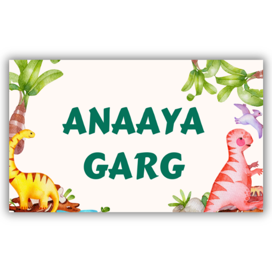 DINOSAUR - WATERPROOF LABELS (Pack of 20)