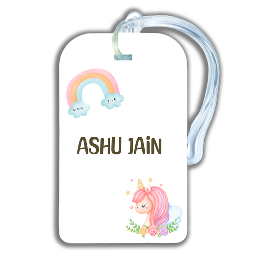 RAINBOWS AND UNICORN - LUGGAGE TAG