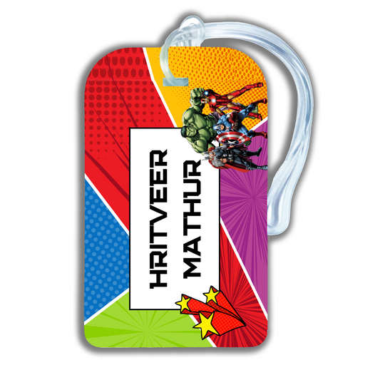SUPERHERO TEAM - LUGGAGE TAG