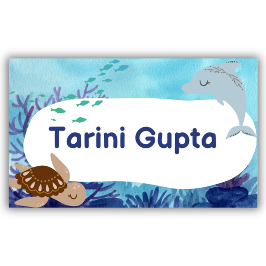 UNDER THE SEA - WATERPROOF LABELS (Pack of 20)