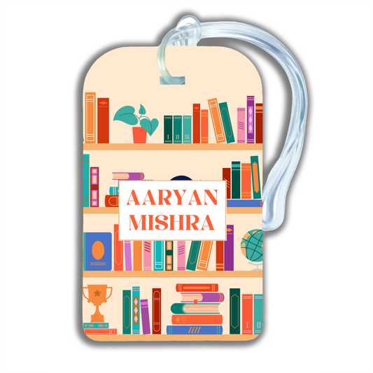 BOOKWORM - LUGGAGE TAG