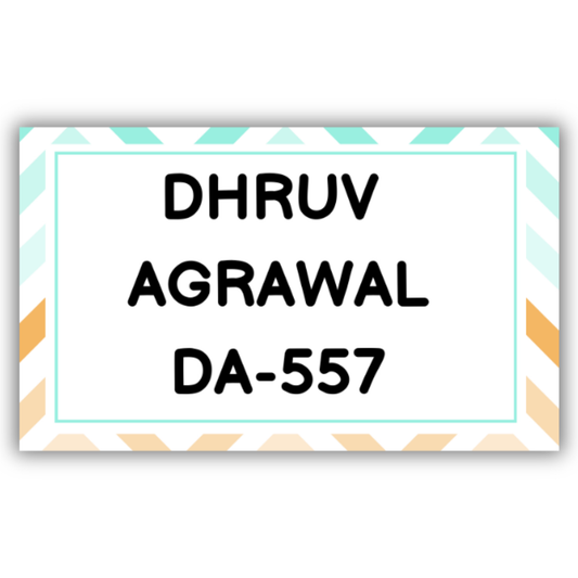 SHADED ABSTRACT - WATERPROOF LABELS (Pack of 20)