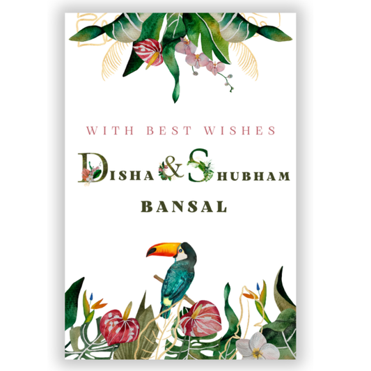 TROPICAL TOUCAN - GIFT TAGS (Pack of 30)