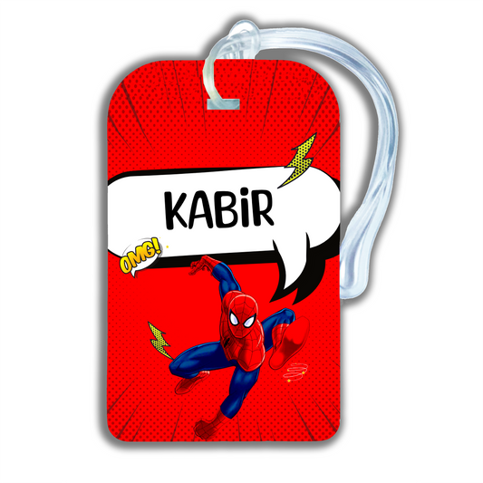 RED WEB HERO - LUGGAGE TAG