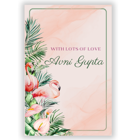 FLAMINGO IN TROPIC - GIFT TAGS (Pack of 30)