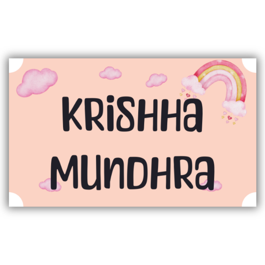 PINK RAINBOW - WATERPROOF LABELS (Pack of 20)
