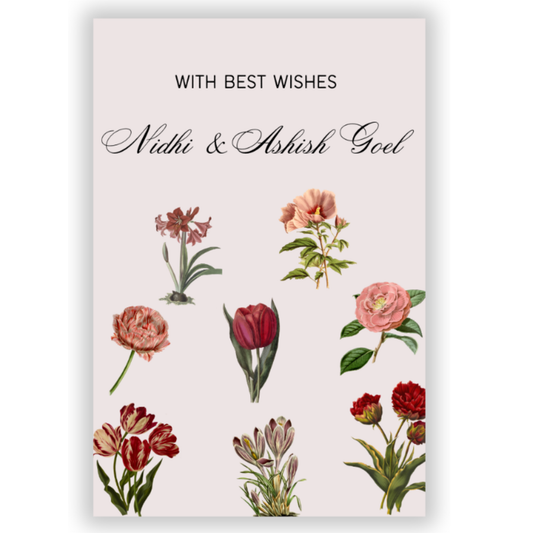 MAROON GARDEN - GIFT TAGS (Pack of 30)
