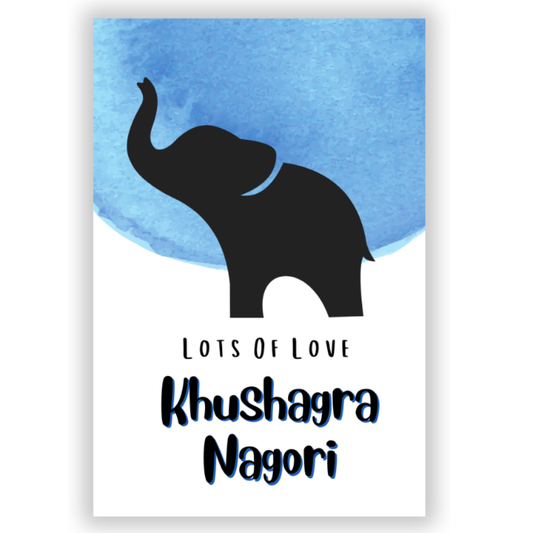 BLUE ELEPHANT - GIFT TAGS (Pack of 30)