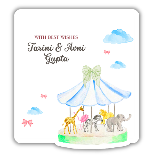 ANIMAL CAROUSEL - PREMIUM GIFT TAGS (Pack of 20)