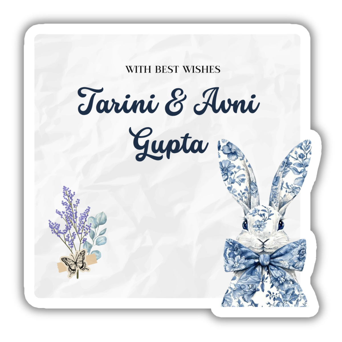 BLUEBELL BUNNY - PREMIUM GIFT TAGS (Pack of 20)