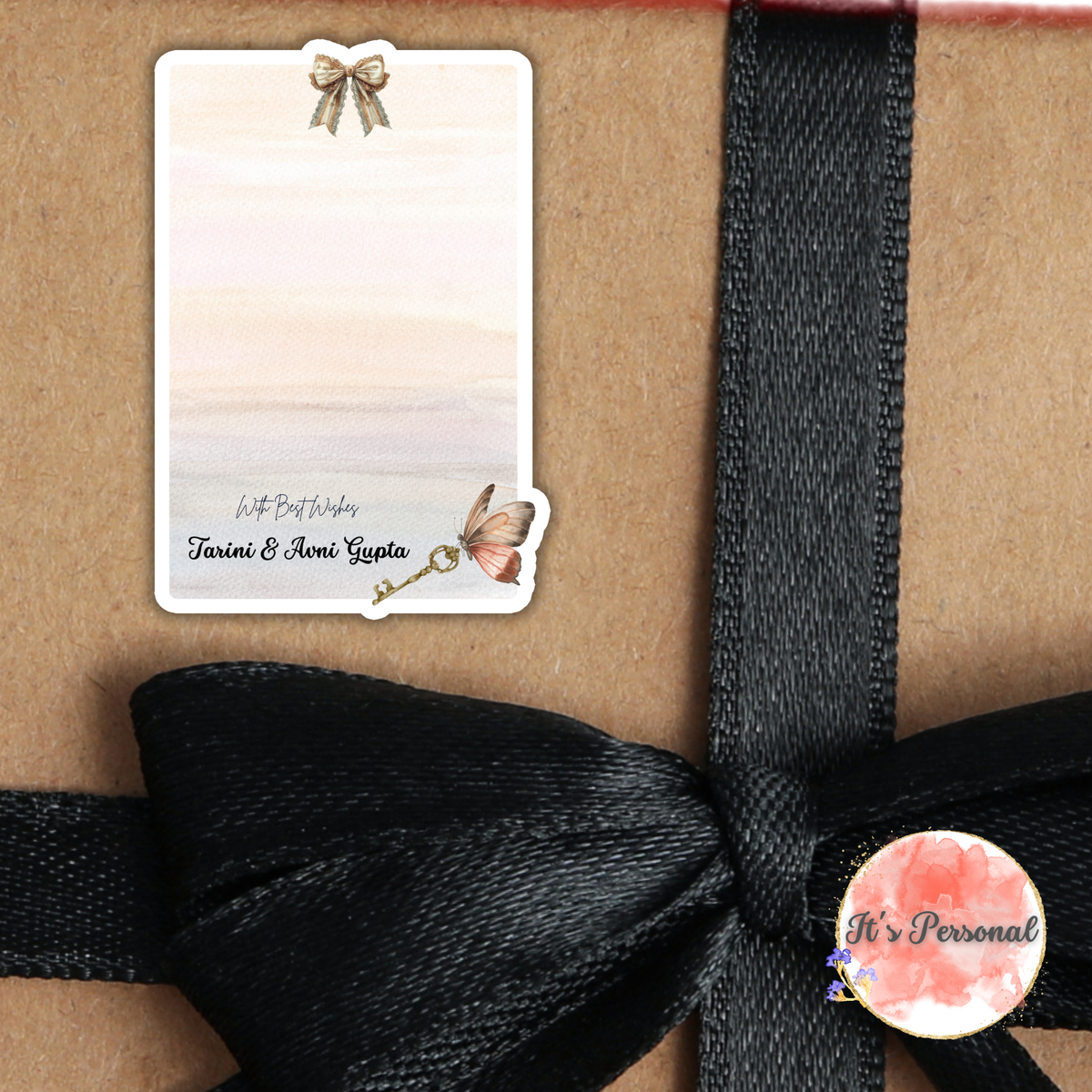 BOW AND BUTTERFLY - GIFT NOTECARDS (Pack of 10)
