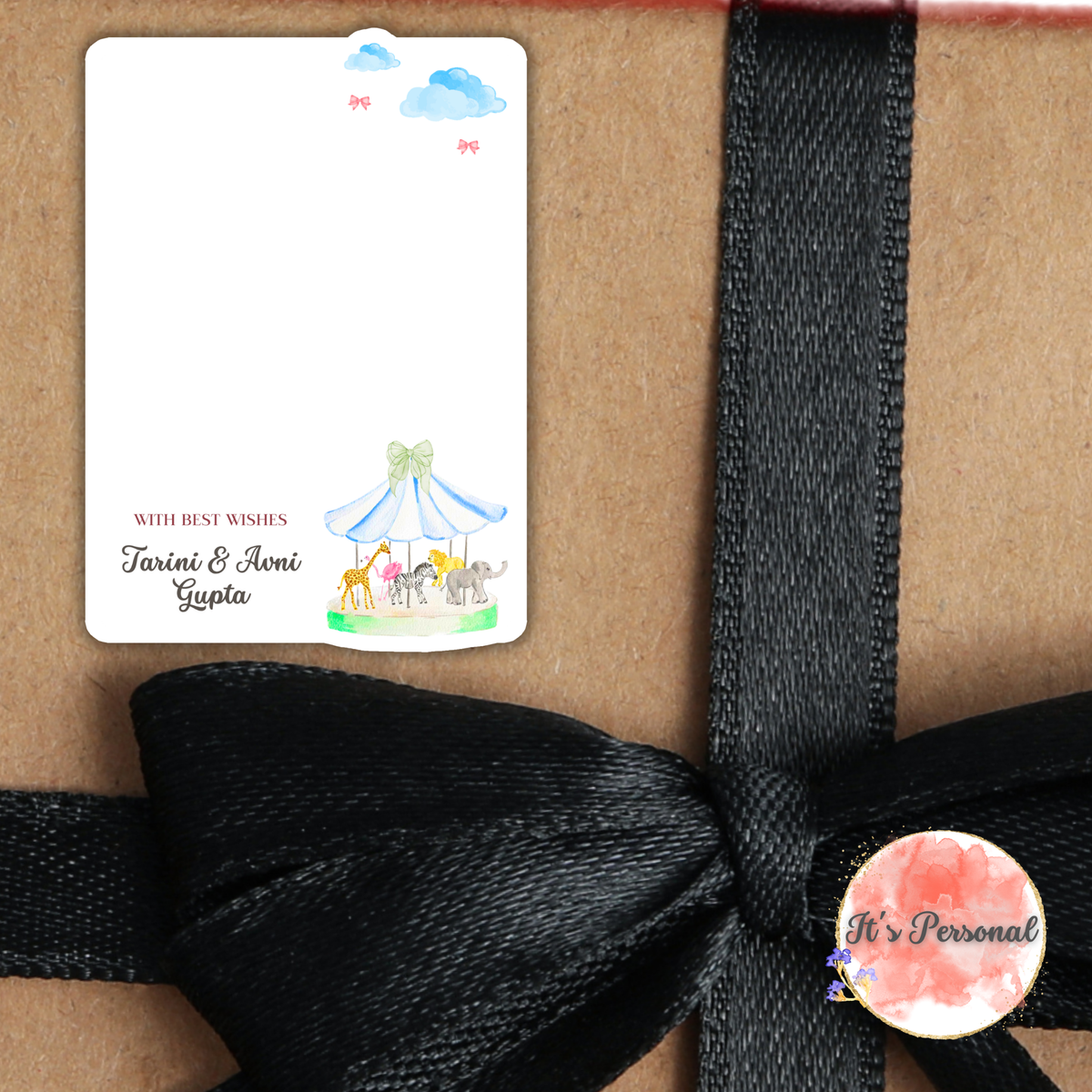 ANIMAL CAROUSEL - GIFT NOTECARDS (Pack of 10)