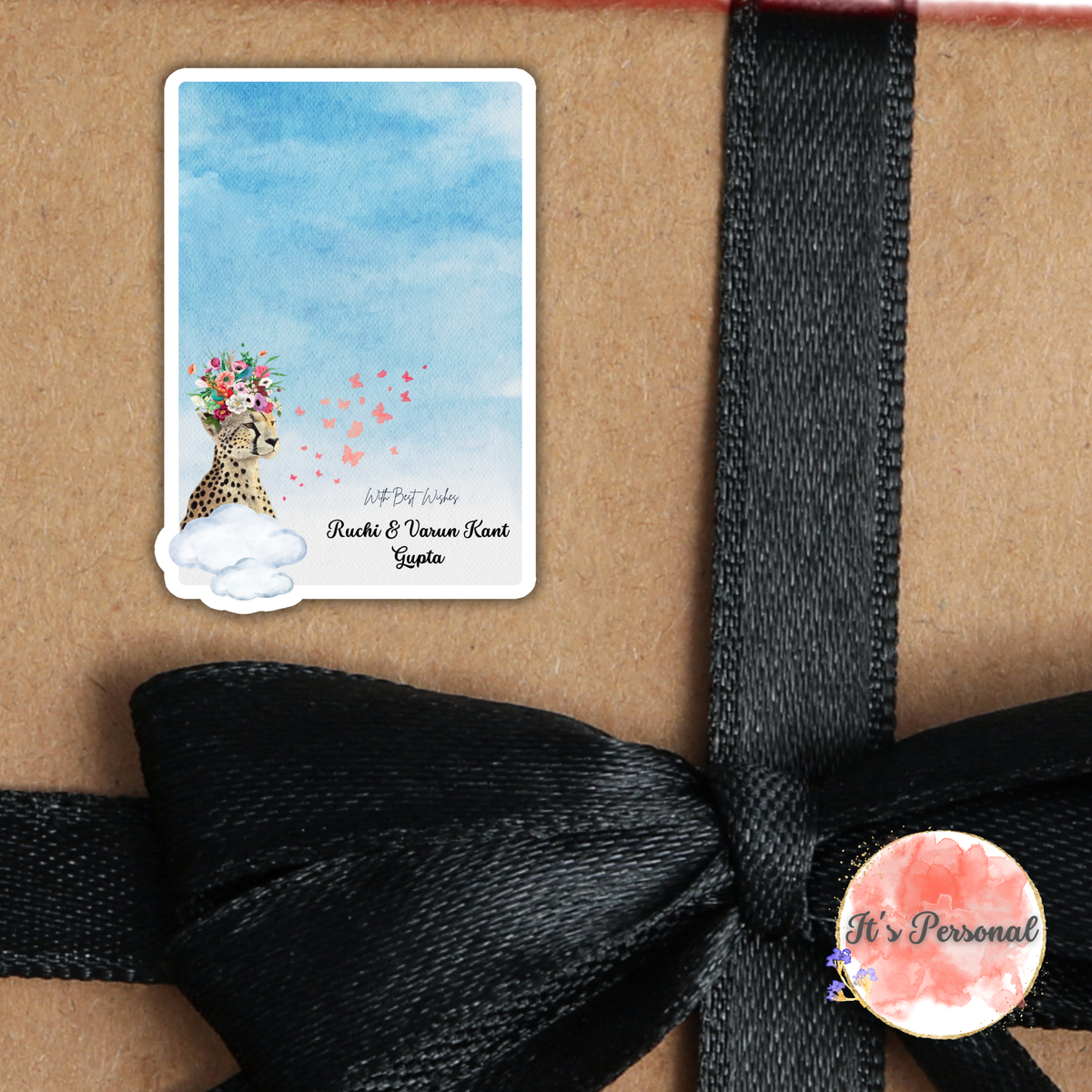 CURIOUS LEOPARD - GIFT NOTECARD (Pack of 10)