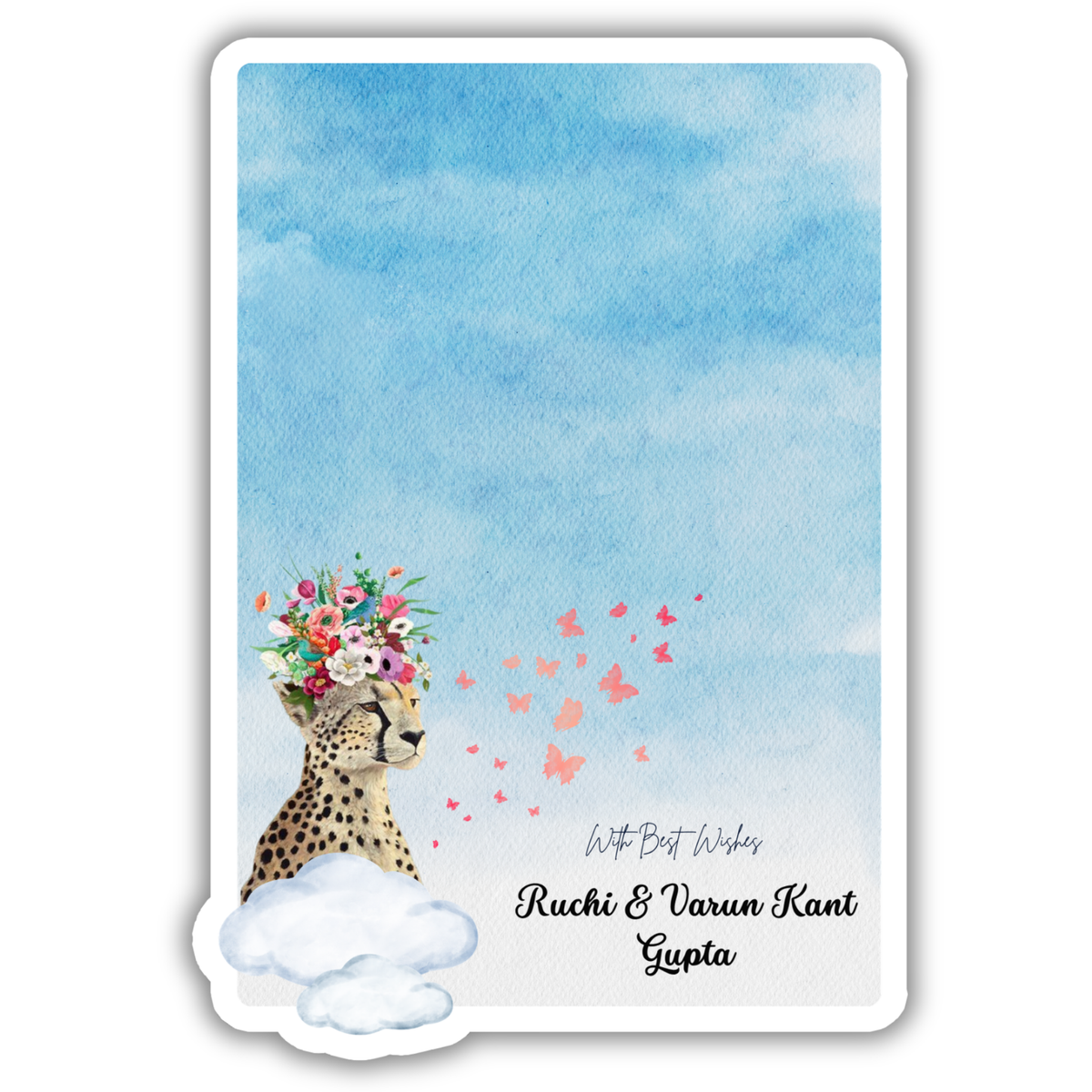 CURIOUS LEOPARD - GIFT NOTECARD (Pack of 10)
