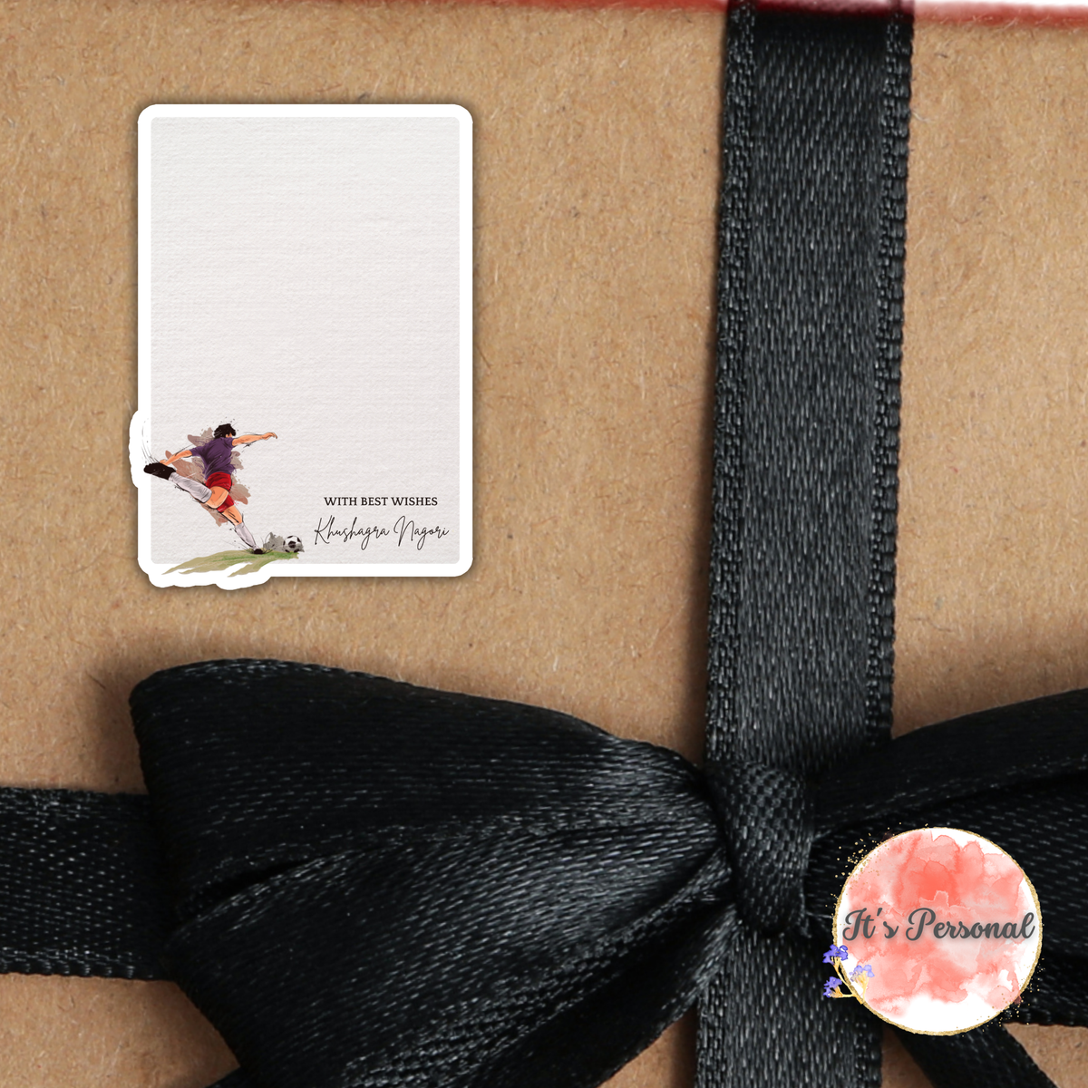 FOOTBALL ACTION - GIFT NOTECARD (Pack of 10)
