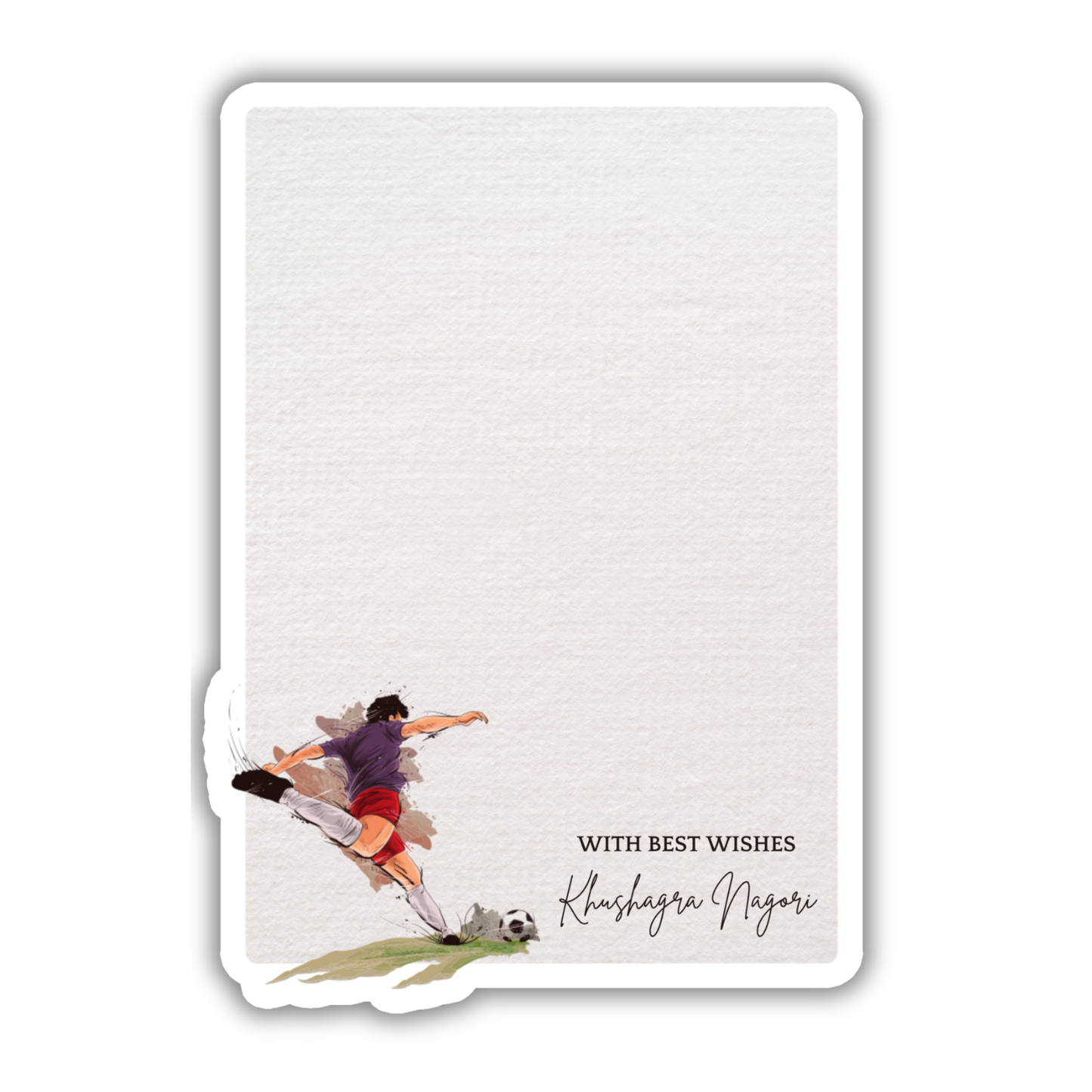 FOOTBALL ACTION - GIFT NOTECARD (Pack of 10)