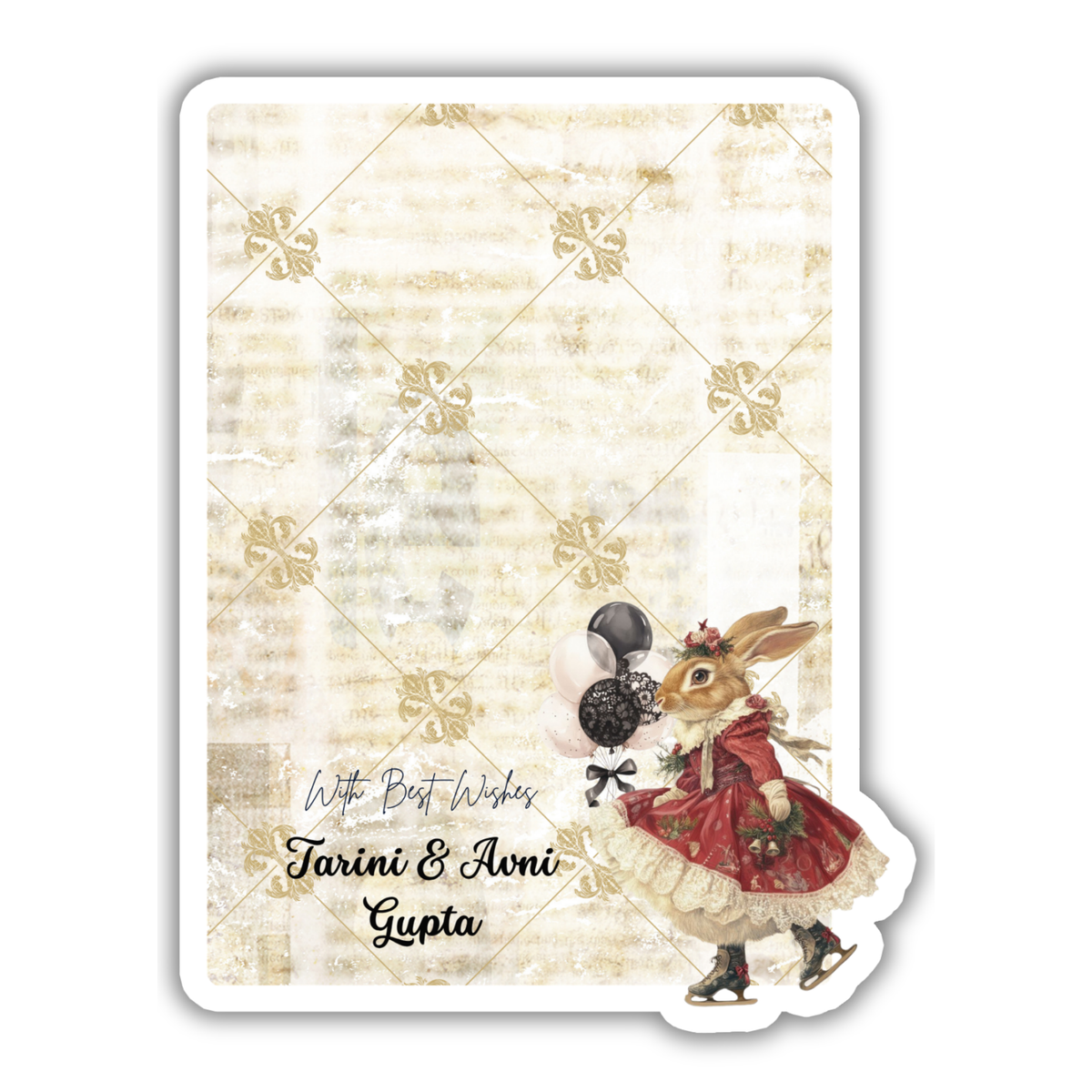 THE GIFTING BUNNY - GIFT NOTECARD (Pack of 10)