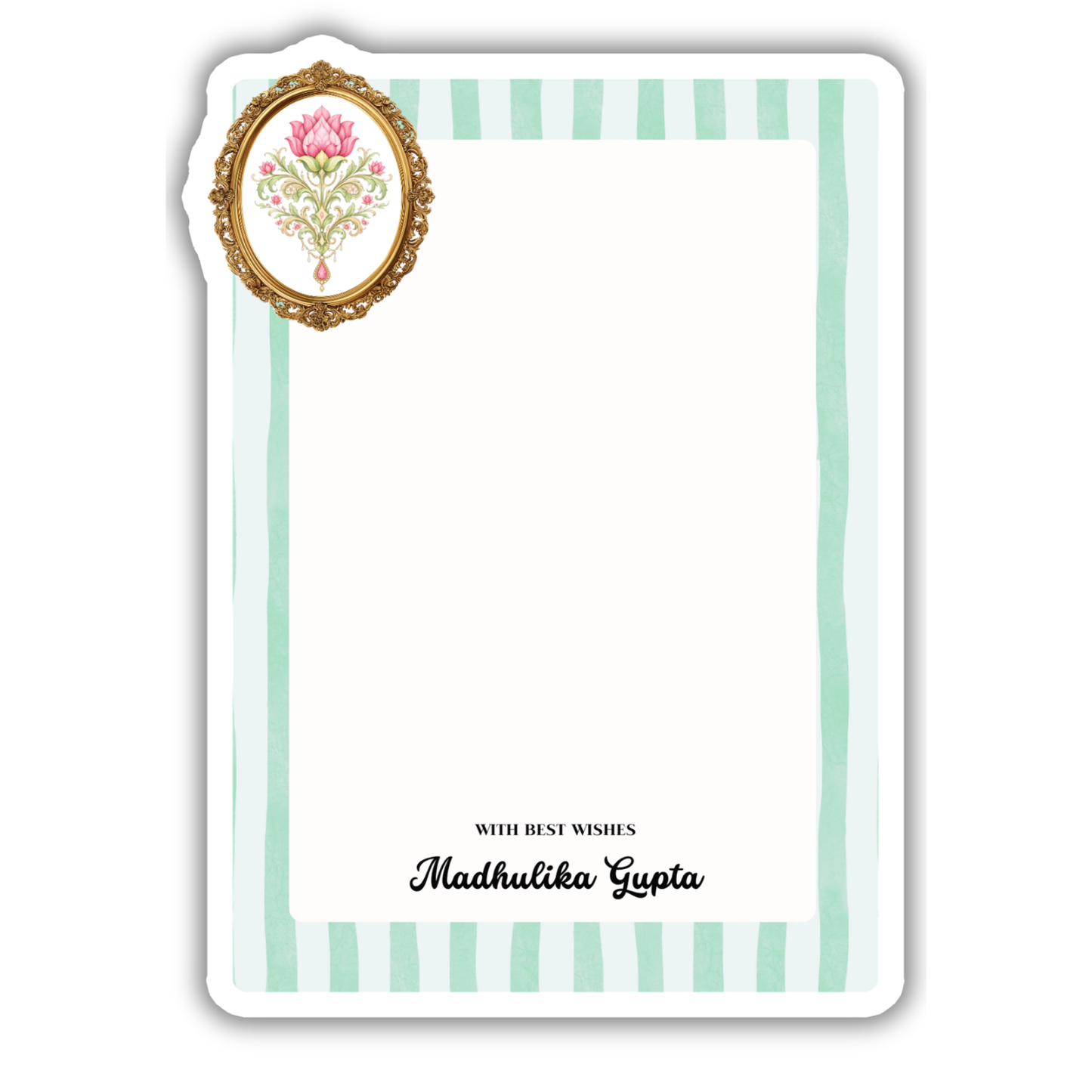 LOTUS ROYALE GIFT NOTECARD (Pack of 10)