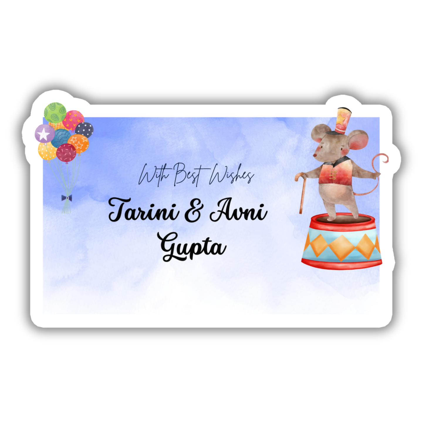MOUSE IN A CIRCUS - PREMIUM GIFT TAGS (Pack of 20)