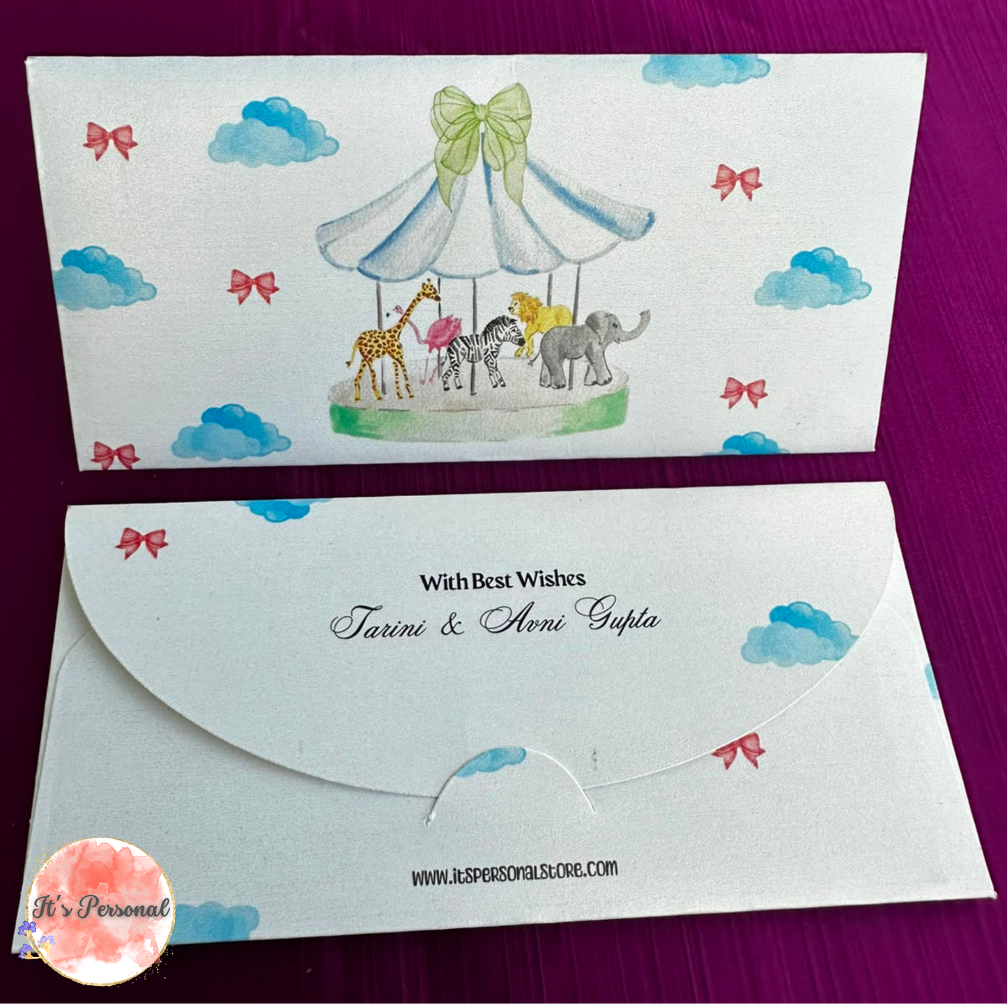 ANIMAL CAROUSEL - MONEY ENVELOPES