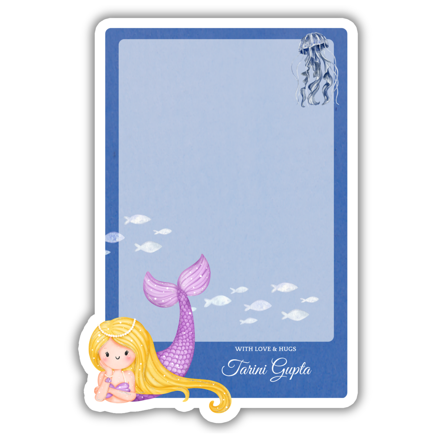 UNDERWATER MERMAID - GIFT NOTECARD (Pack of 10)
